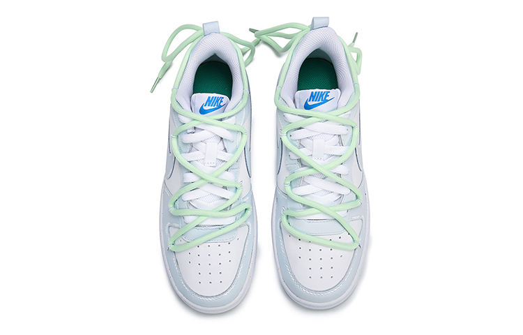 [Custom Shoes] (Youth) Nike Court Borough Low 'Pixel Ice Grey Mist Blue' 圖 4