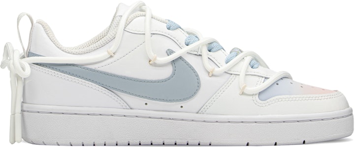 【訂製球鞋】Nike Court Borough FZBB 七夕主題 藍粉CP 清新 告白 低筒 板鞋 GS 藍粉 Order 【訂製球鞋】Nike Court Borough FZBB 七夕主題 藍粉CP 清新 告白 低筒 板鞋 GS 藍粉