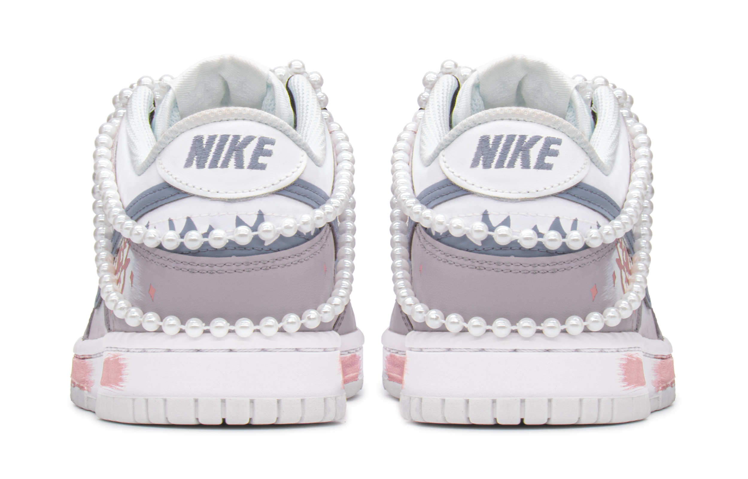 Shop (JR) [Kasut Tersuai] Nike Dunk Low 'Grafiti Gradasi Bintang' DH9765-100(TeamA-DKL珍珠花女S-BOX)