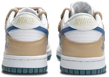 (JR) 나이키 덩크 로우 '화이트 블루 브라운' (커스텀) FD9911-101(Team拾陆-炫舞凤蝶女款) Shop (JR) 나이키 덩크 로우 '화이트 블루 브라운' (커스텀) FD9911-101(Team拾陆-炫舞凤蝶女款)