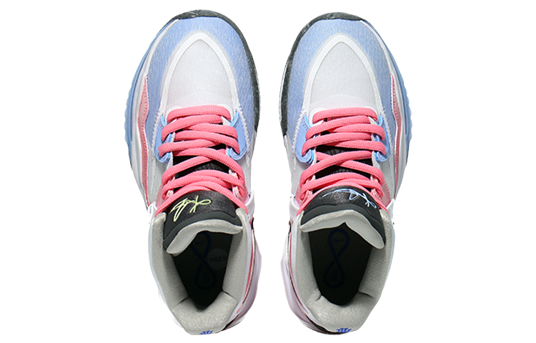 Shop 【度身訂做球鞋】Nike Kyrie 8 infinity 冰淇淋粉 耐磨支撐 實戰型 中筒 復古籃球鞋 大童款 白冰藍色