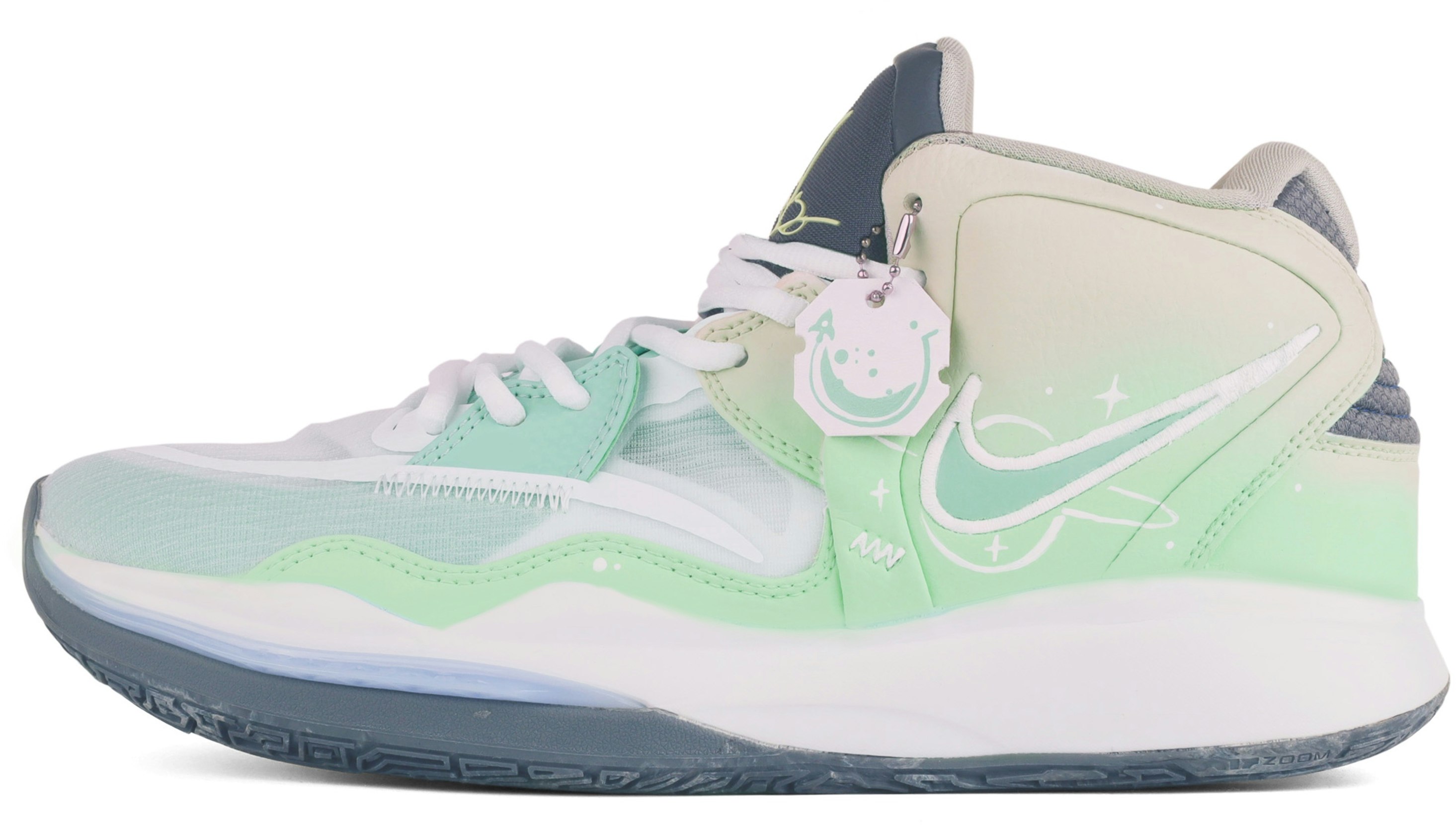 custom-shoes-youth-nike-kyrie-8-infinity-interstellar-green-white