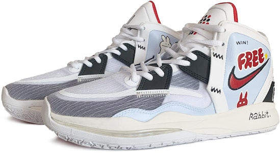 【定制球鞋】 大童 Nike Kyrie 8 Infinity EP 歐文8 惡魔小兔 防滑耐磨 中幫 兒童籃球鞋 白藍 Lookbook 【定制球鞋】 大童 Nike Kyrie 8 Infinity EP 歐文8 惡魔小兔 防滑耐磨 中幫 兒童籃球鞋 白藍