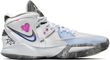 【定制球鞋】大童 Nike Kyrie 8 Infinity EP 歐文8 蜘蛛網 防滑耐磨 兒童籃球鞋 白藍 Order 【定制球鞋】大童 Nike Kyrie 8 Infinity EP 歐文8 蜘蛛網 防滑耐磨 兒童籃球鞋 白藍