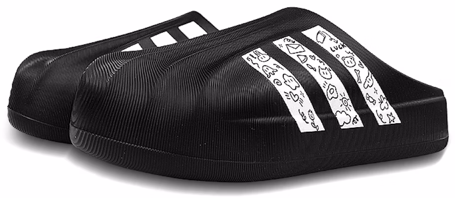 【客製化球鞋】adidas originals AdiFOM Superstar 三葉草 禮盒 趣味線條塗鴉 出逃日記 EVA頭包拖鞋 男女款 藍黑黃 Shop 【客製化球鞋】adidas originals AdiFOM Superstar 三葉草 禮盒 趣味線條塗鴉 出逃日記 EVA頭包拖鞋 男女款 藍黑黃