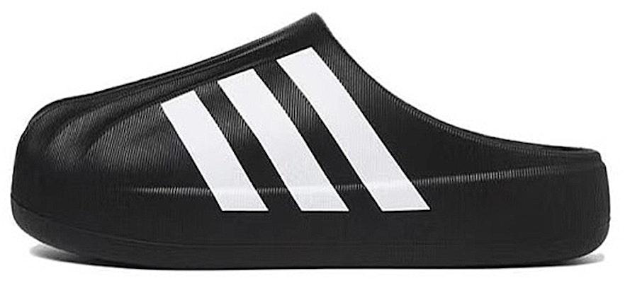 【客製化球鞋】adidas originals AdiFOM Superstar 三葉草 禮盒 趣味線條塗鴉 出逃日記 EVA頭包拖鞋 男女款 藍黑黃 1