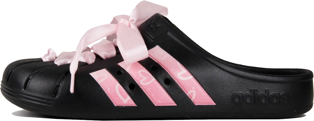 Zapatillas Personalizadas adidas Adilette 'Graffiti Corazón Rosa Negro' GZ5886(TeamJ-520爱心渐变丝绸鞋带) Order Zapatillas Personalizadas adidas Adilette 'Graffiti Corazón Rosa Negro' GZ5886(TeamJ-520爱心渐变丝绸鞋带)