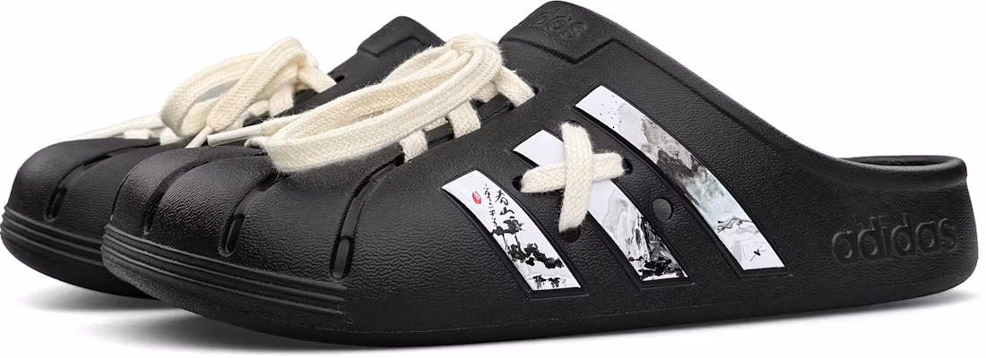 아디다스 아딜렛 클로그 "水墨山水 - 블랙" (커스텀) GZ5886(Team13-上春山) Shop 아디다스 아딜렛 클로그 "水墨山水 - 블랙" (커스텀) GZ5886(Team13-上春山)