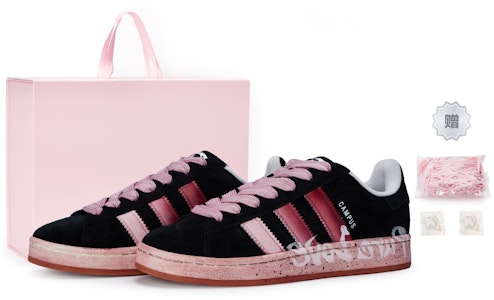 カスタム adidas Campus 00s "黒ピンク" HQ8708(Team80-男女同款爱意蔓延S-BOX) Buy カスタム adidas Campus 00s "黒ピンク" HQ8708(Team80-男女同款爱意蔓延S-BOX)