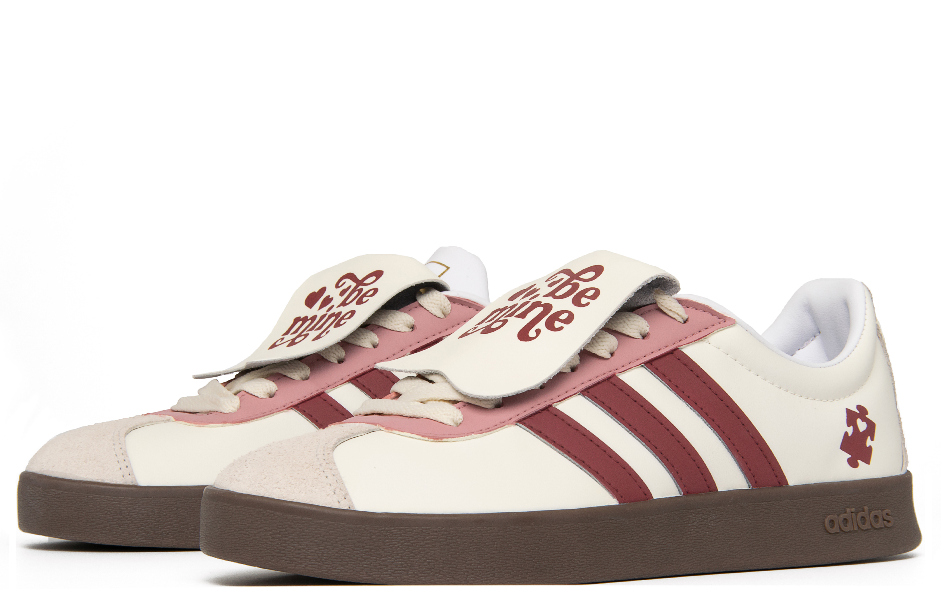 Shop [Zapatillas Personalizadas] adidas Court 'Carta de Amor Rojo Vino' ID6015(Team94-男女同款恋爱信件)