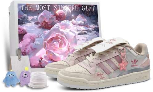 【訂製球鞋】 adidas 壹心製造 天璣之戀 專屬掛飾鞋盒 低筒 板鞋 男女同款 粉色 Buy 【訂製球鞋】 adidas 壹心製造 天璣之戀 專屬掛飾鞋盒 低筒 板鞋 男女同款 粉色