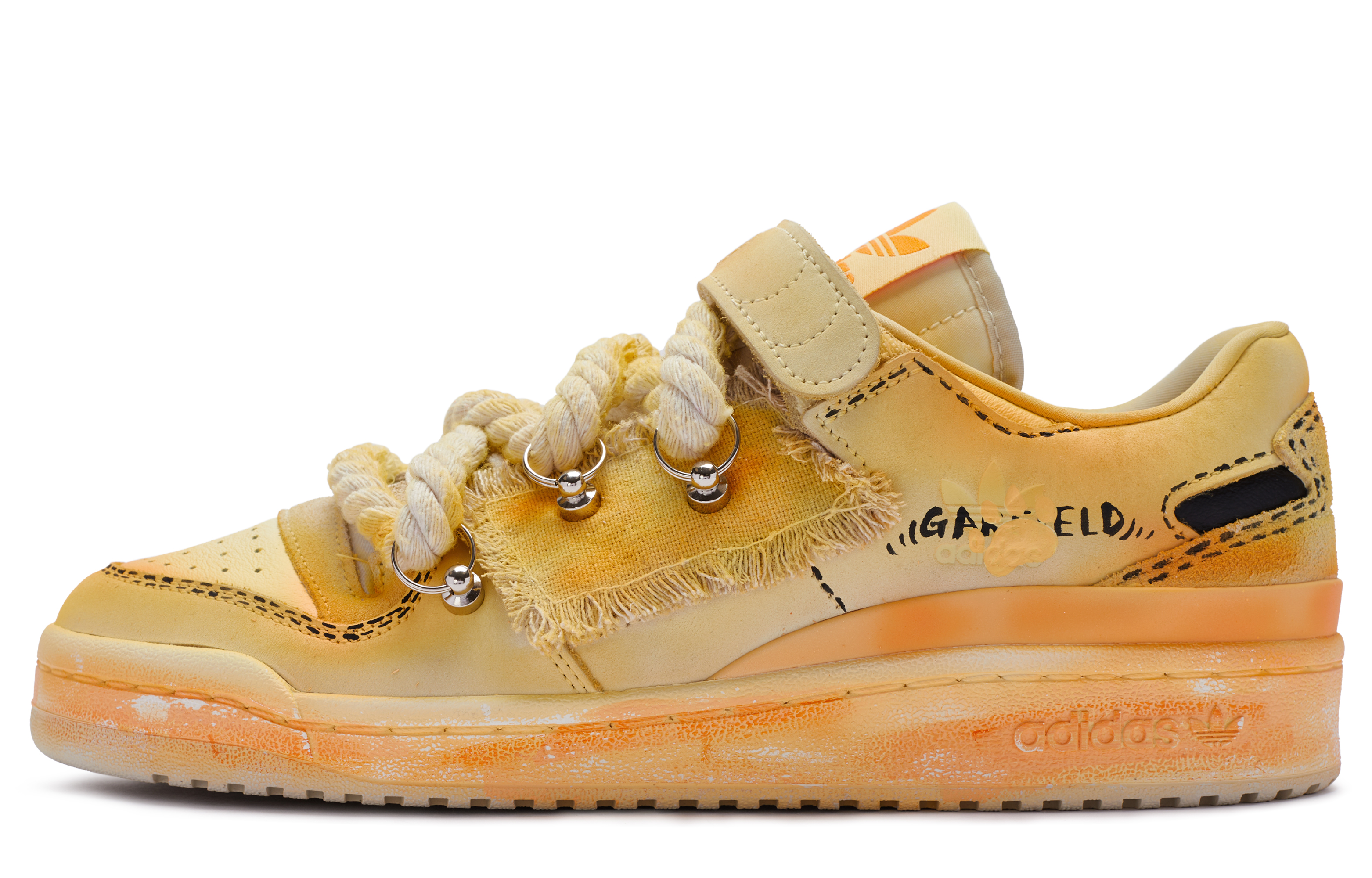 Buy 【カスタムシューズ】 アディダス フォーラム 84 ロー ‘ガーフィールド オレンジ-ブラック’ HQ6332(TeamR-男女同款加菲)