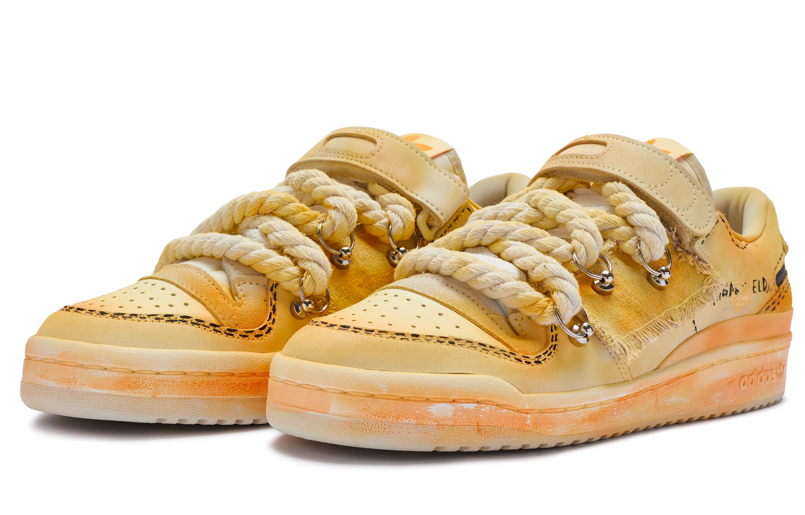 Lookbook 【カスタムシューズ】 アディダス フォーラム 84 ロー ‘ガーフィールド オレンジ-ブラック’ HQ6332(TeamR-男女同款加菲)