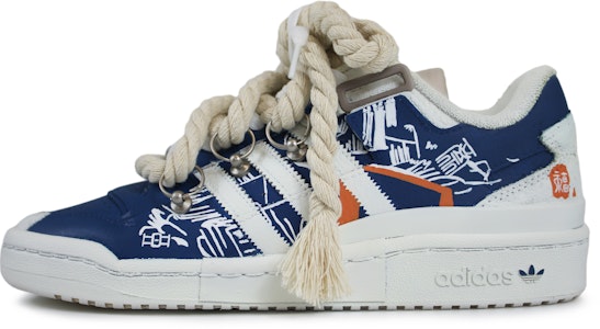 【訂製球鞋】adidas FORUM Exhibit Low 福啟新年 甲骨文 低筒 板鞋 男女款 藍白 Order 【訂製球鞋】adidas FORUM Exhibit Low 福啟新年 甲骨文 低筒 板鞋 男女款 藍白