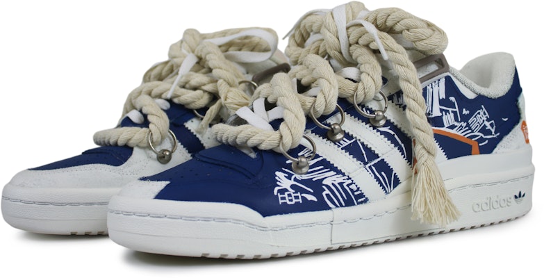 【訂製球鞋】adidas FORUM Exhibit Low 福啟新年 甲骨文 低筒 板鞋 男女款 藍白 Shop 【訂製球鞋】adidas FORUM Exhibit Low 福啟新年 甲骨文 低筒 板鞋 男女款 藍白