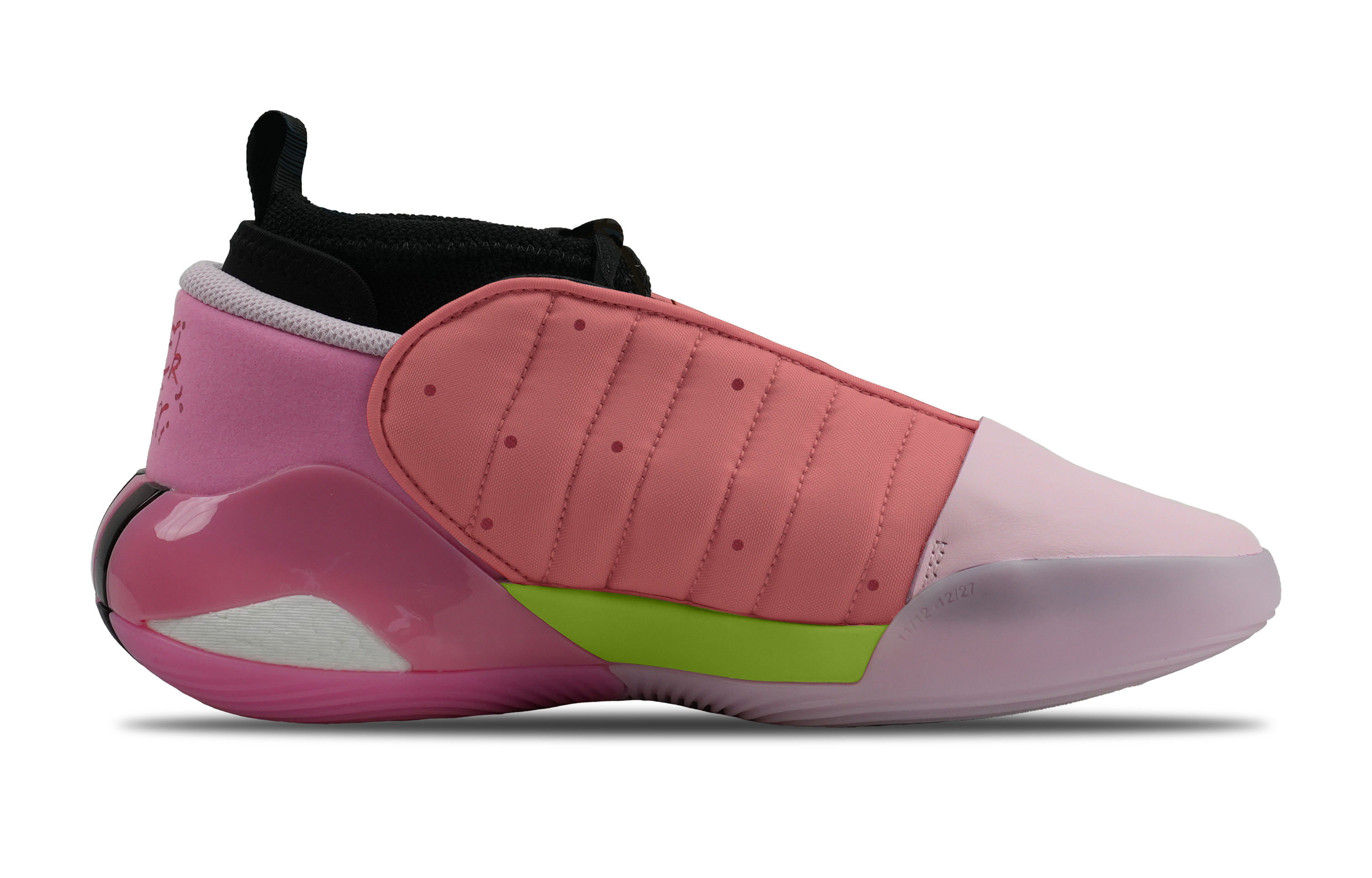 Lookbook 【定製球鞋】 adidas Harden Vol.7 派大星 卡通 可愛 撞色 防滑耐磨 中筒 籃球鞋 男女同款 粉綠