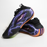 【客製化球鞋】 adidas Harden Vol. 8 暴風之眼 紫色閃電 戰鬥系 抗震耐磨回彈 低筒 籃球鞋 男女款 黑紫 3