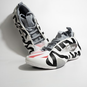 【客製化球鞋】adidas Harden Vol. 8 哈登8 白虎斑 three 三分雨 緩震防滑耐磨回彈 低筒 籃球鞋 男款 白黑 2