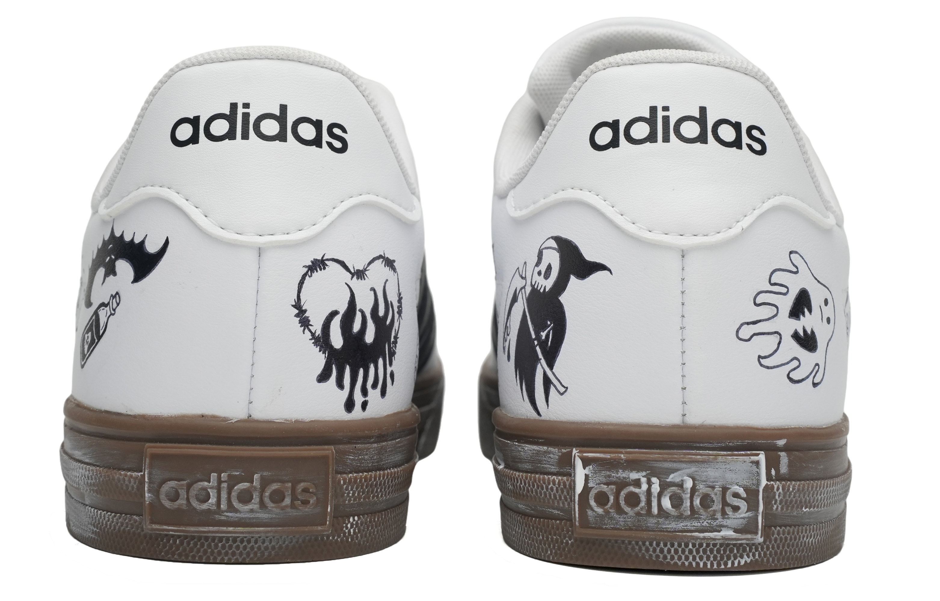 [Custom Shoes] adidas Neo Daily 2.0 'Gothic Graffiti White-Black' 圖 4