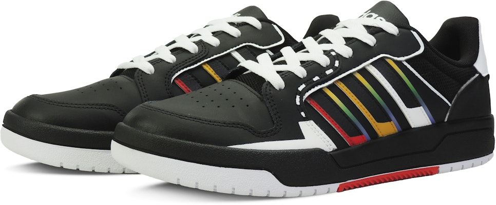 【客製化球鞋】adidas neo Entrap 極速系列 動力引擎 漸變 百搭 低筒 板鞋 男款 黑色 Shop 【客製化球鞋】adidas neo Entrap 極速系列 動力引擎 漸變 百搭 低筒 板鞋 男款 黑色