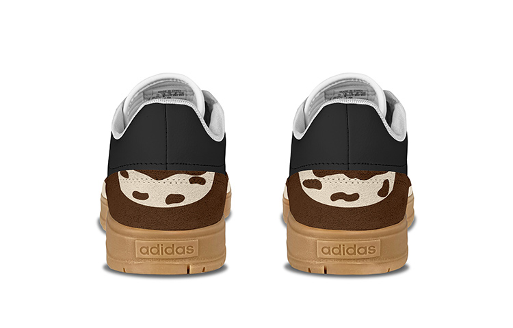 Purchase 커스텀 아디다스 네오 그라다스 로우 '카우 프린트 정글 브라운' IE9044(TeamY-男女款奶牛纹黑棕米)