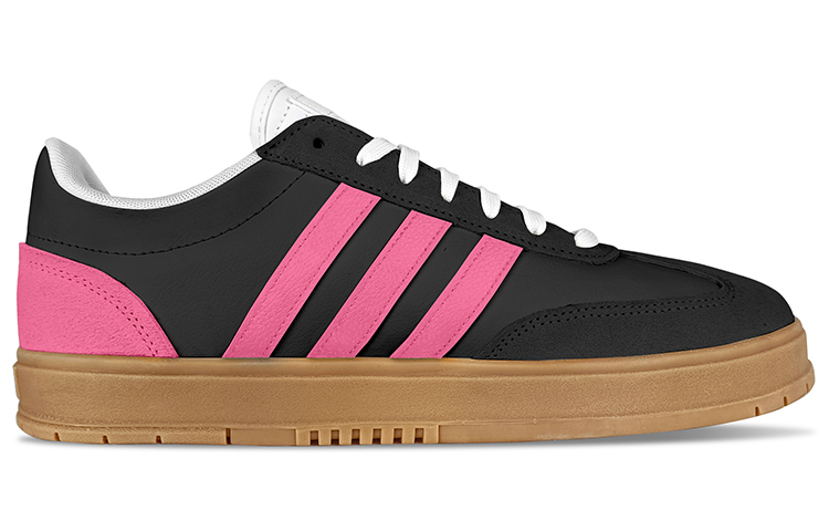 Lookbook [Zapatillas Personalizadas] adidas Neo Gradas Low 'Rosa Negro' IE9044(TeamY-男女款韩系辣妹粉黑)