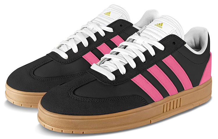 Shop [Zapatillas Personalizadas] adidas Neo Gradas Low 'Rosa Negro' IE9044(TeamY-男女款韩系辣妹粉黑)