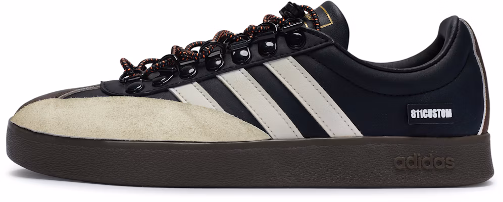 【訂製球鞋】adidas neo Vl Court 811製造 黑咖時光機 復古 潮流 低筒 板鞋 男女款 黑米 Order 【訂製球鞋】adidas neo Vl Court 811製造 黑咖時光機 復古 潮流 低筒 板鞋 男女款 黑米