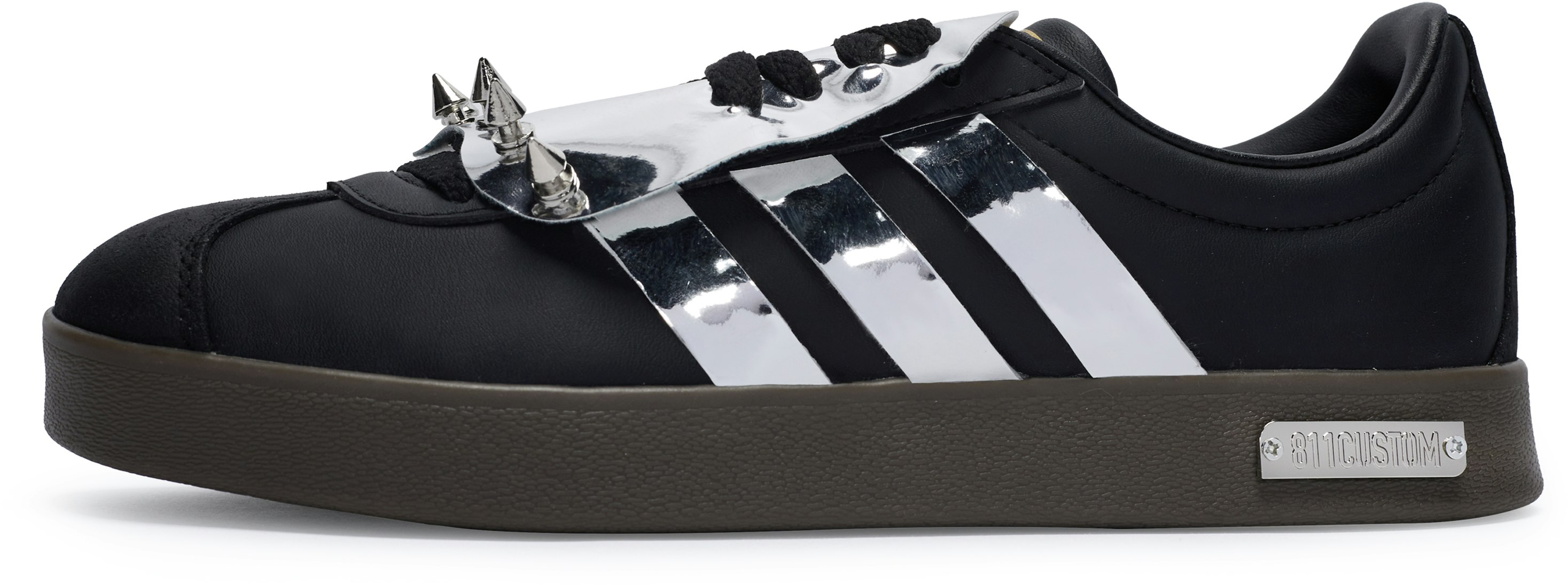 custom-shoes-adidas-neo-vl-court-811-black-silver-studded-punk