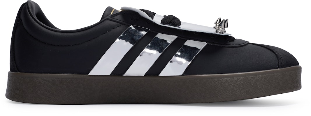 【定製球鞋】 adidas neo Vl Court 811製造 五金故事 搖滾龐克風 鉚釘 低筒 板鞋 男女同款 黑銀 Lookbook 【定製球鞋】 adidas neo Vl Court 811製造 五金故事 搖滾龐克風 鉚釘 低筒 板鞋 男女同款 黑銀