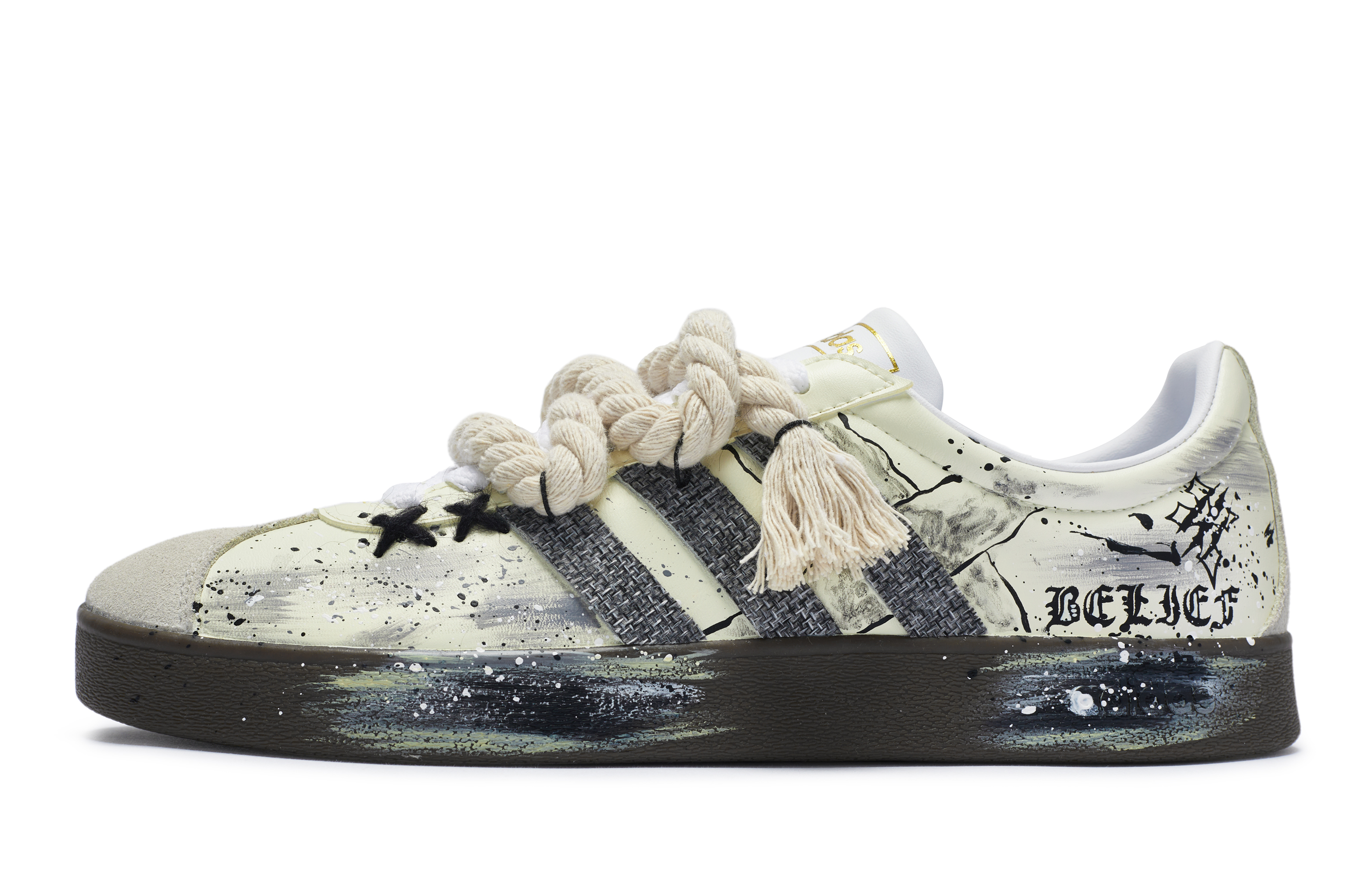 Order 【定製球鞋】adidas neo Vl Court 811製作 早期信念 荒漠風 低筒 板鞋 男女款 奶黃灰