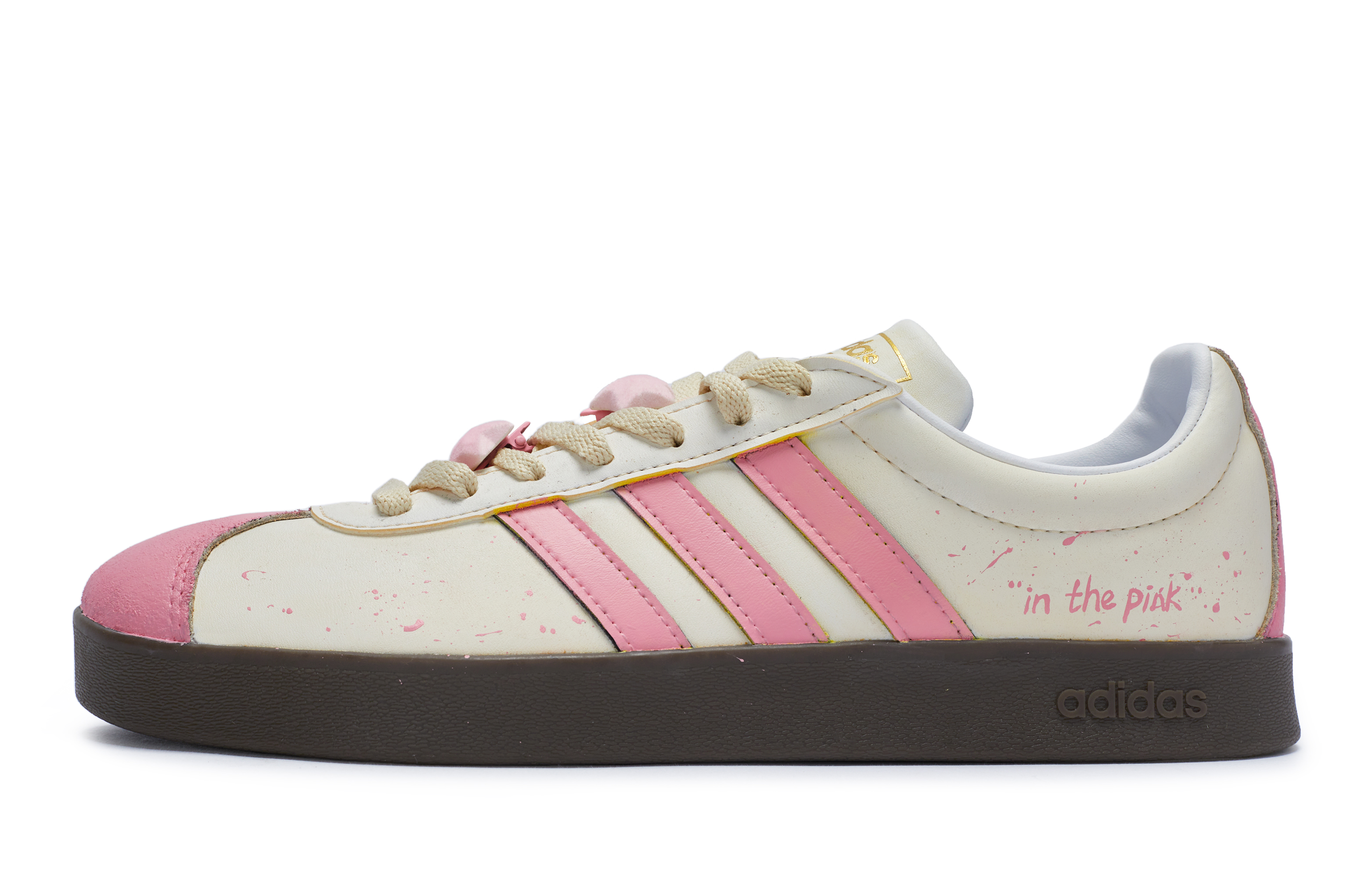 [Custom Shoes] adidas neo VL Court 811 'Cream Strawberry'