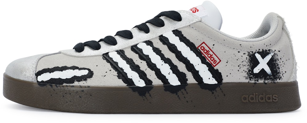 【訂製球鞋】 adidas neo Vl Court 811製造 碎片人偶 黑暗 亞文化 小眾 防滑減震耐磨 低筒 板鞋 男女同款 灰黑銀白 Order 【訂製球鞋】 adidas neo Vl Court 811製造 碎片人偶 黑暗 亞文化 小眾 防滑減震耐磨 低筒 板鞋 男女同款 灰黑銀白