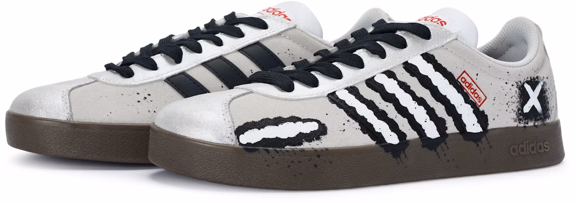 【訂製球鞋】 adidas neo Vl Court 811製造 碎片人偶 黑暗 亞文化 小眾 防滑減震耐磨 低筒 板鞋 男女同款 灰黑銀白 Shop 【訂製球鞋】 adidas neo Vl Court 811製造 碎片人偶 黑暗 亞文化 小眾 防滑減震耐磨 低筒 板鞋 男女同款 灰黑銀白