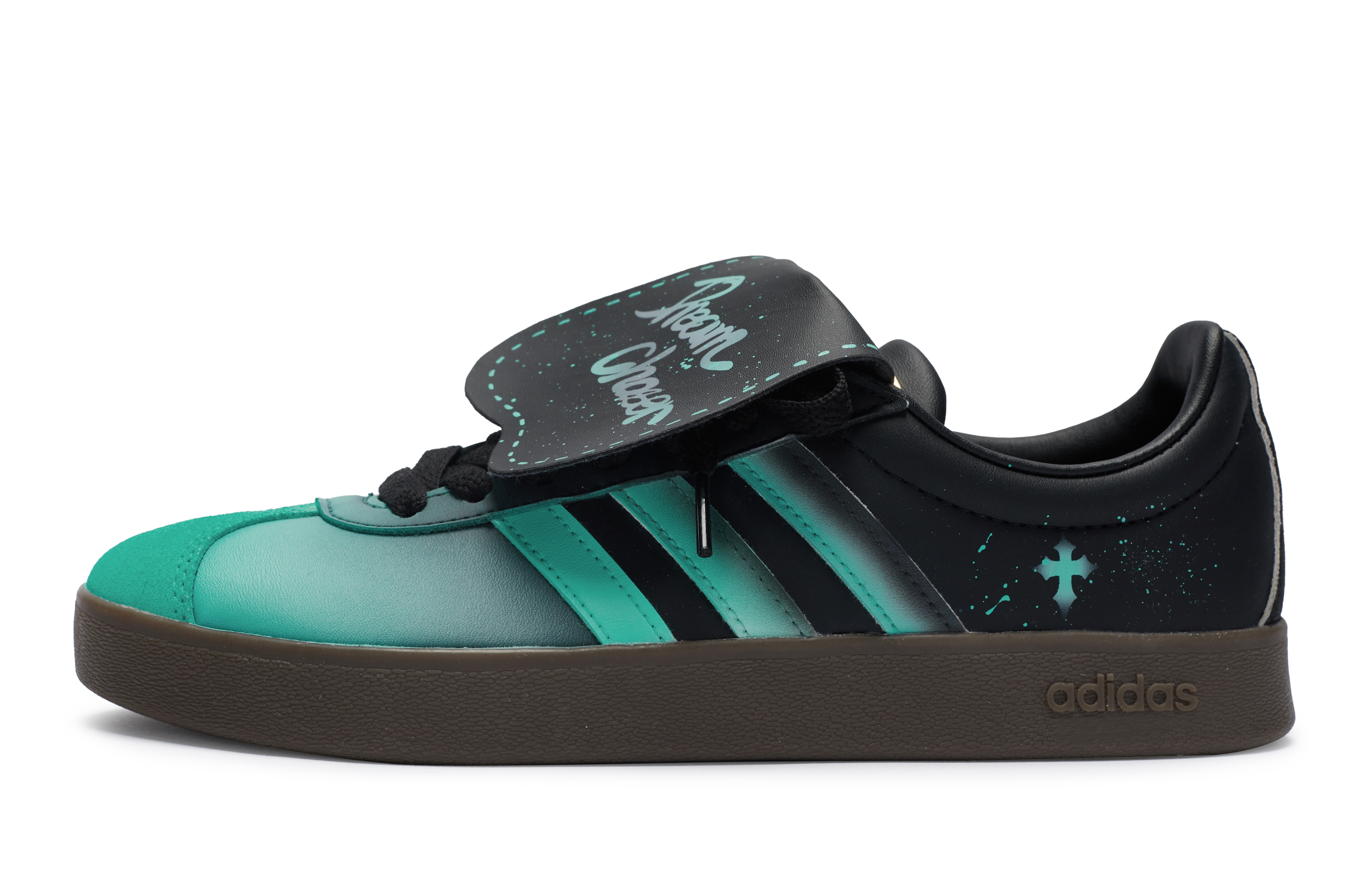 [Custom Shoes] adidas Neo VL Court 811 'Dreamy Galaxy Black-Green'
