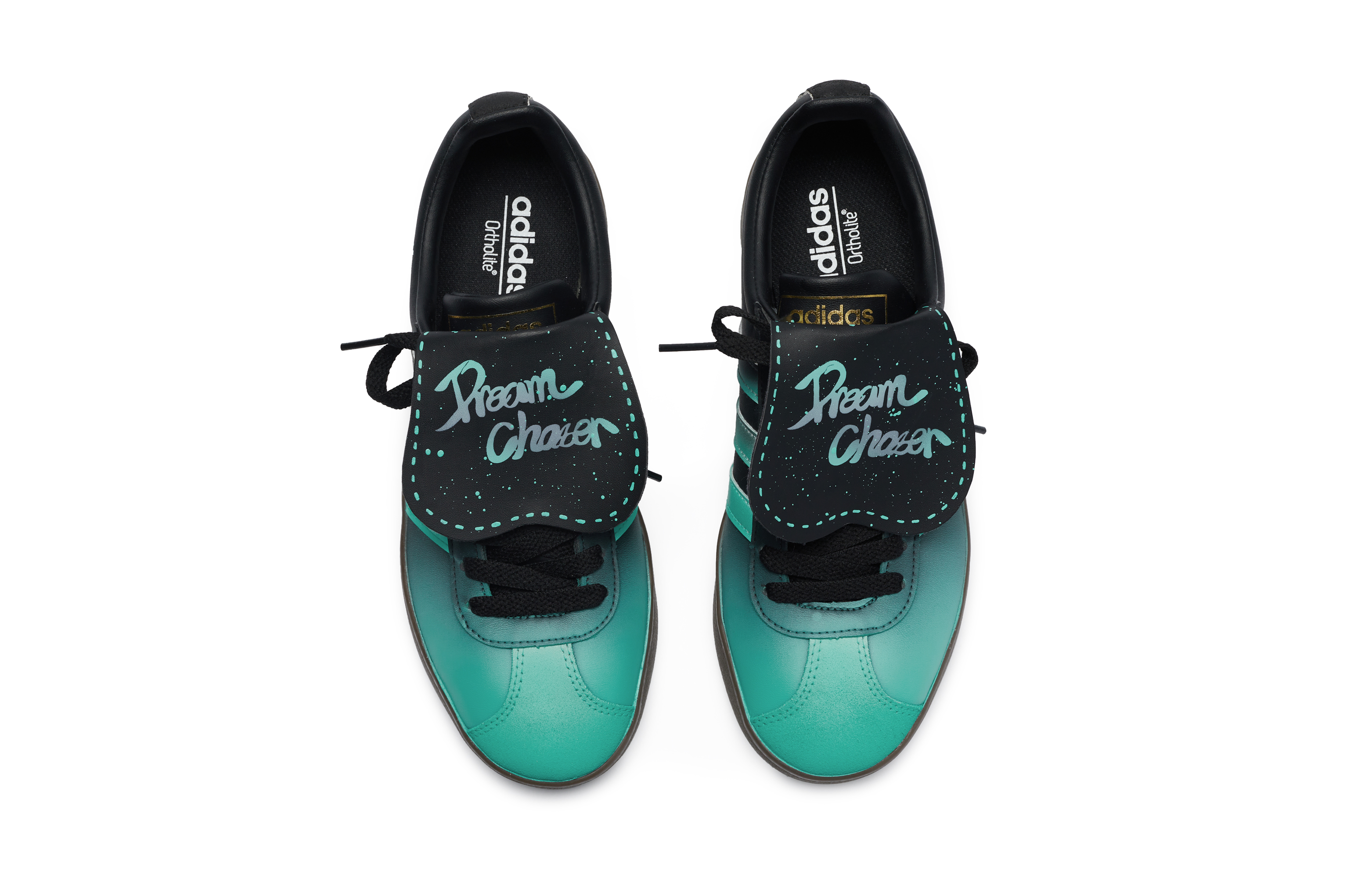 Purchase [커스텀 슈즈] 아디다스 네오 VL 코트 811 '몽환 은하 블랙-그린' ID6017(Team80-男女同款梦幻星河)