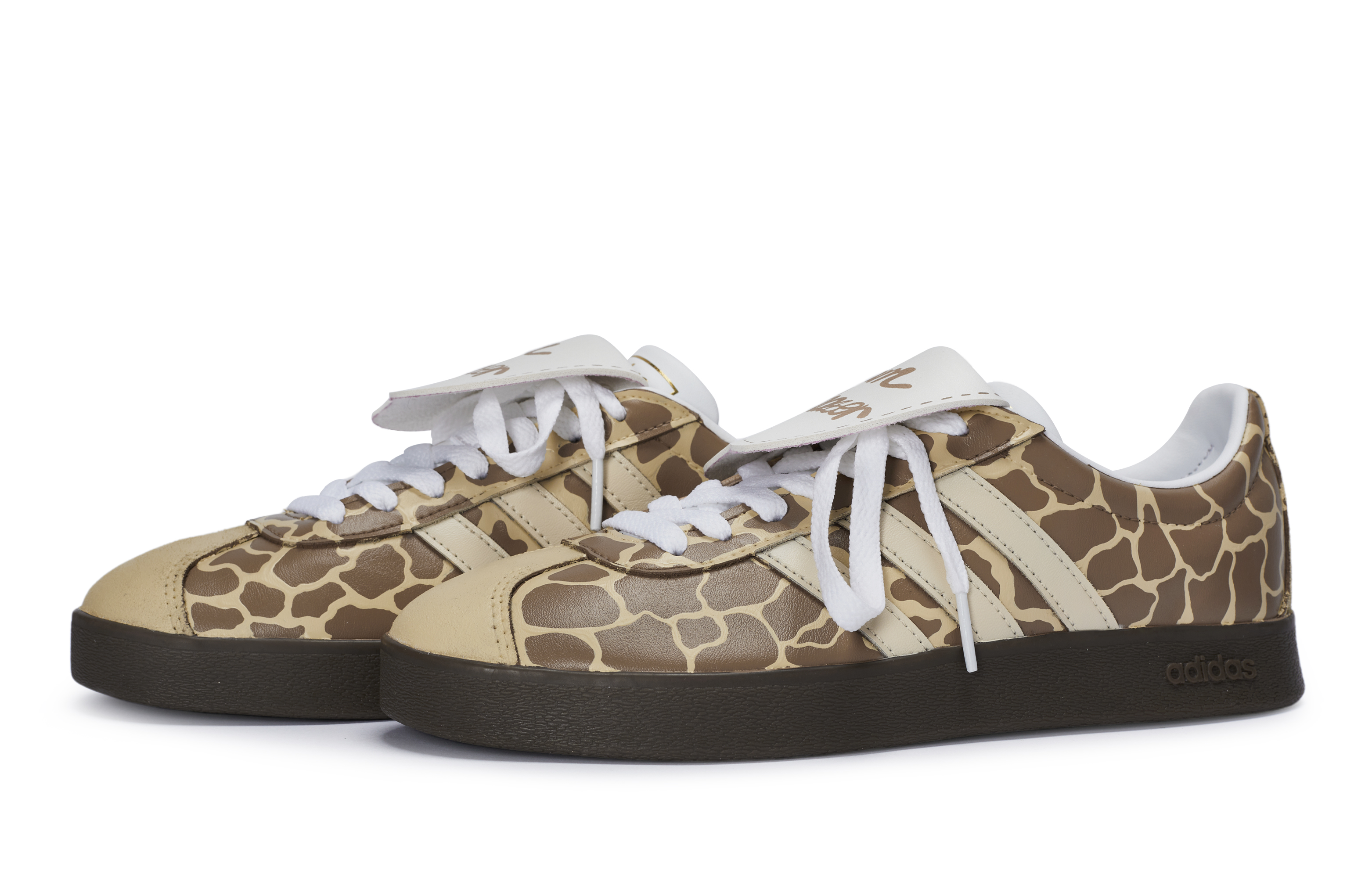 [Custom Shoes] adidas Neo VL Court 811 'Giraffe Yellow-Brown' 圖 4