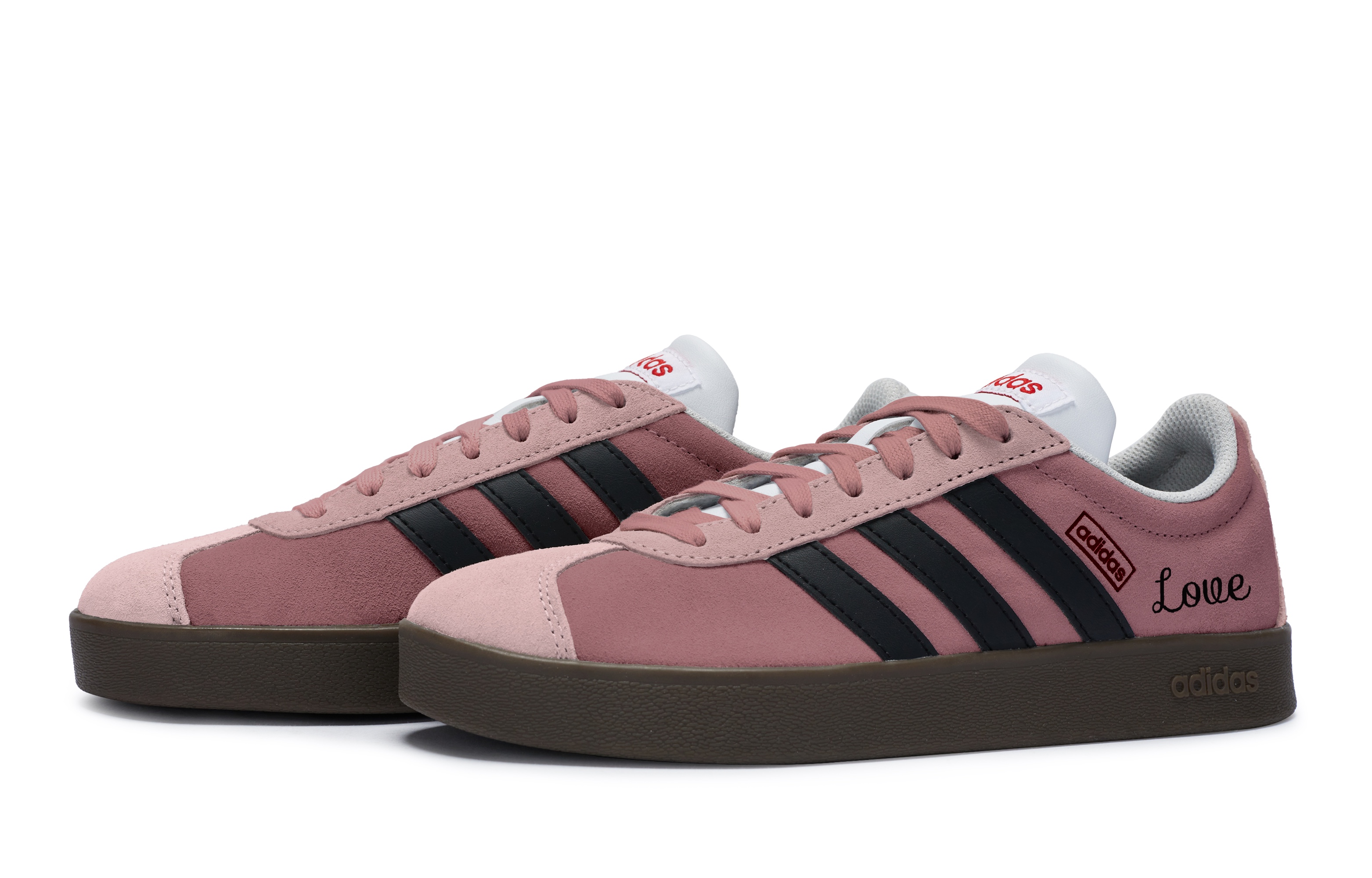 [Custom Shoes] adidas Neo VL Court 'Berry Black' 圖 4