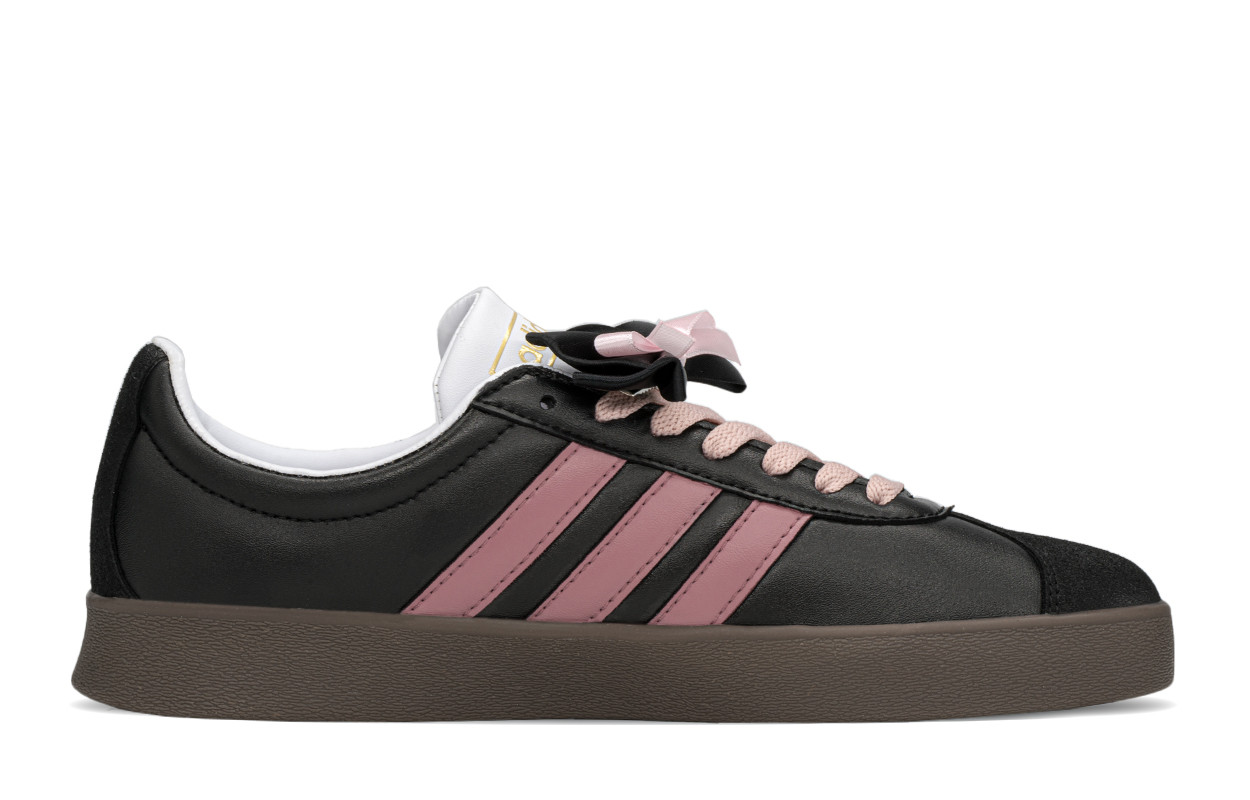 [Custom Shoes] adidas Neo VL Court 'Black Pink Graffiti Gift Box' 圖 3