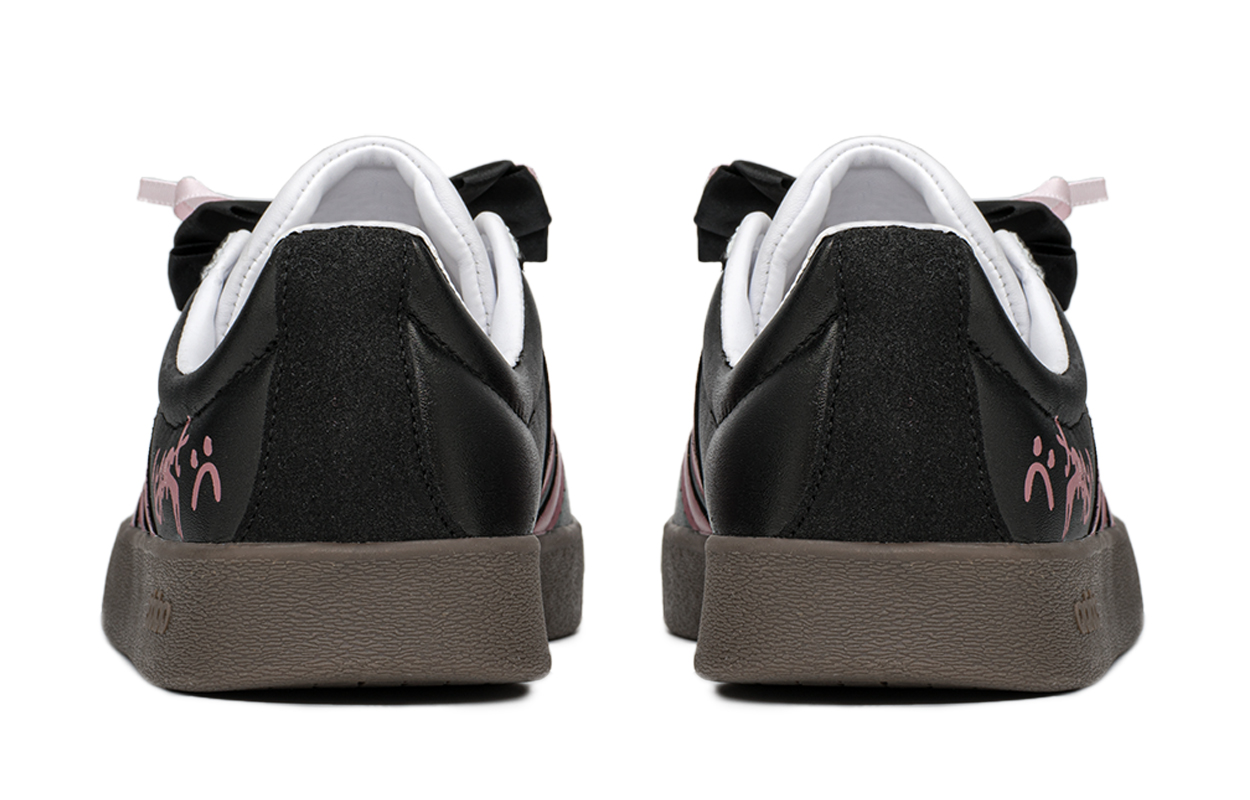 [Custom Shoes] adidas Neo VL Court 'Black Pink Graffiti Gift Box' 圖 5