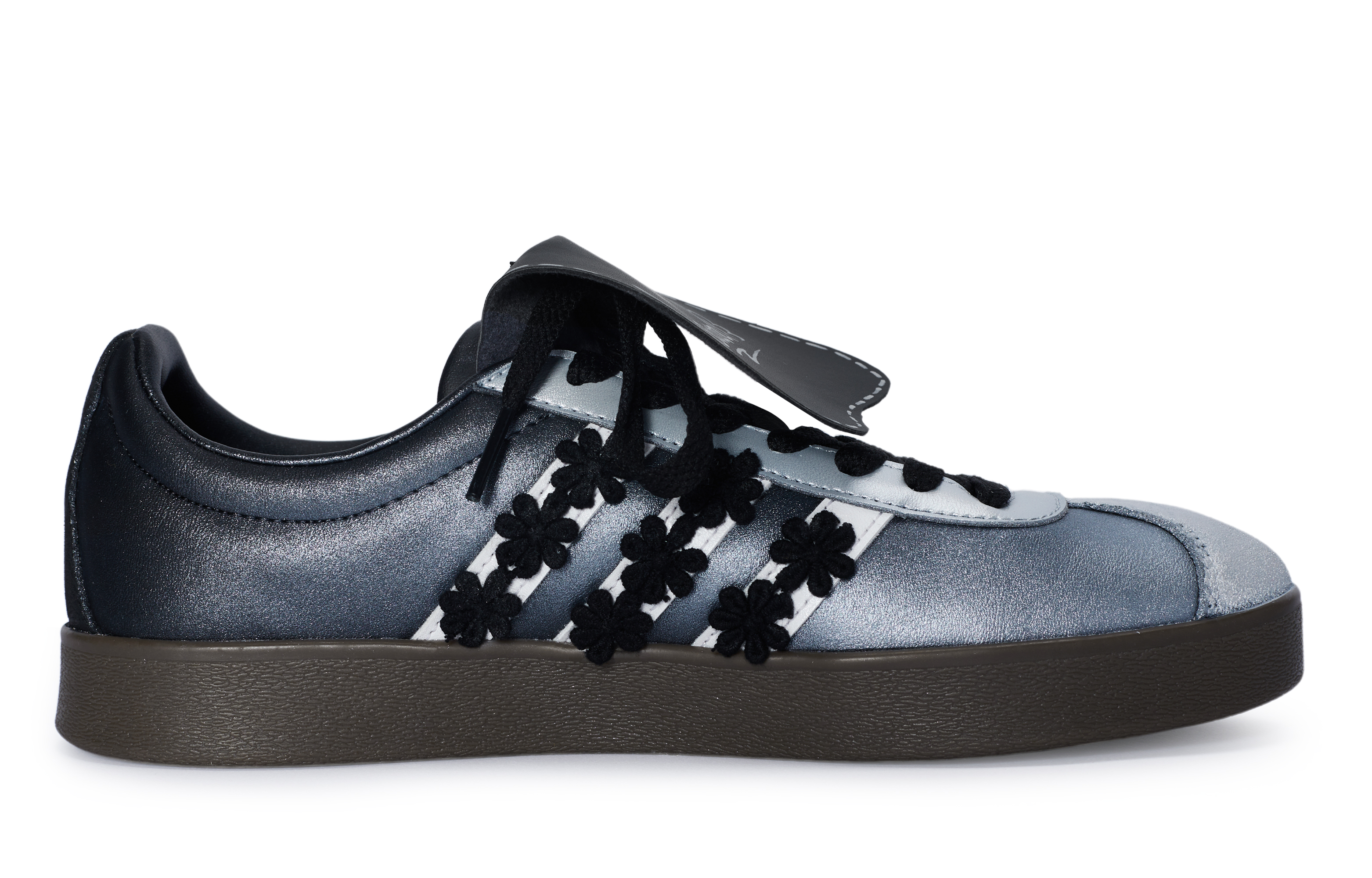 Lookbook [커스텀 슈즈] 아디다스 네오 VL 코트 '블랙 스완' ID6017(Team80-男女同款黑天鹅)