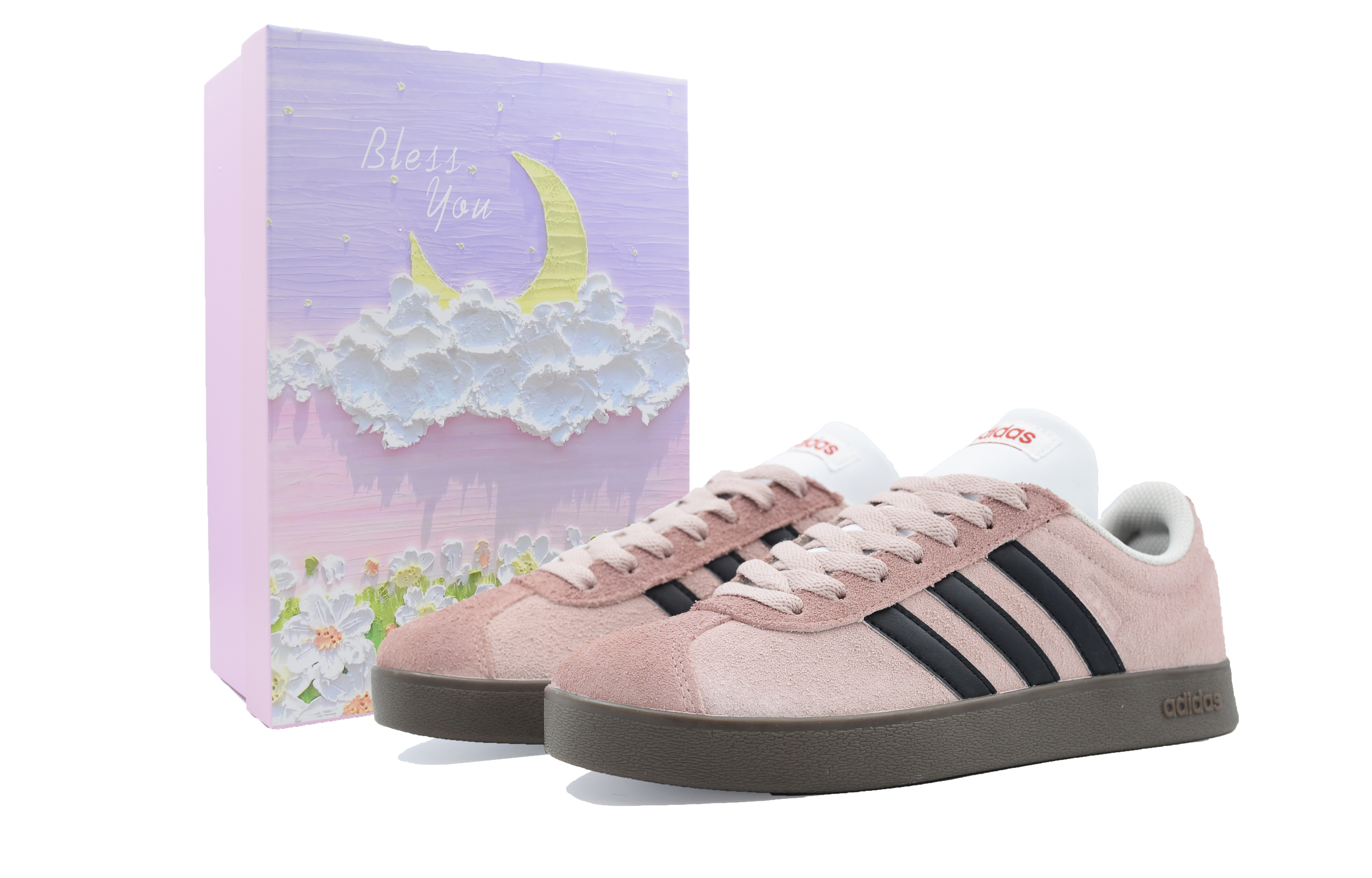 [Custom Shoes] adidas Neo VL Court 'Cherry Blossom Ballet Blush'