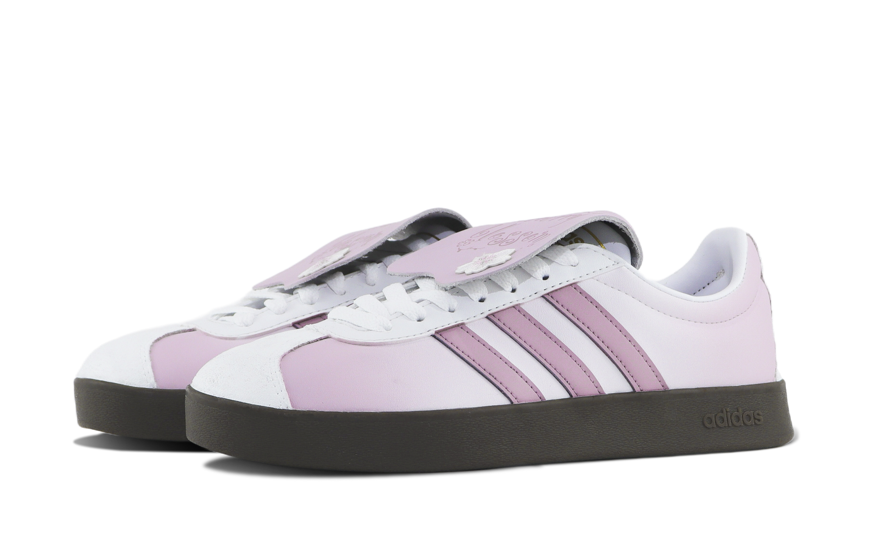 [Custom Shoes] adidas Neo VL Court 'Cherry Blossom Pink-White' 圖 4