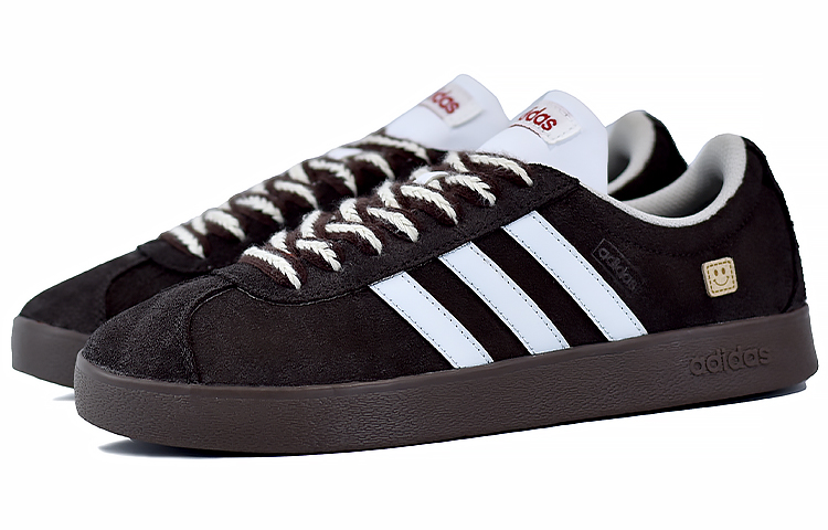 [Custom Shoes] adidas Neo VL Court 'Cocoa Brown-White' 圖 4