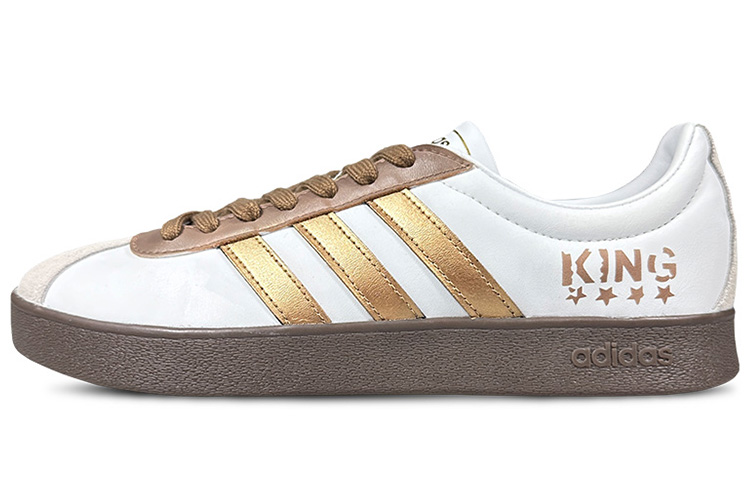 [Custom Shoes] adidas neo VL Court 'Copernicus Four-Star Gold Brown White' 圖 3