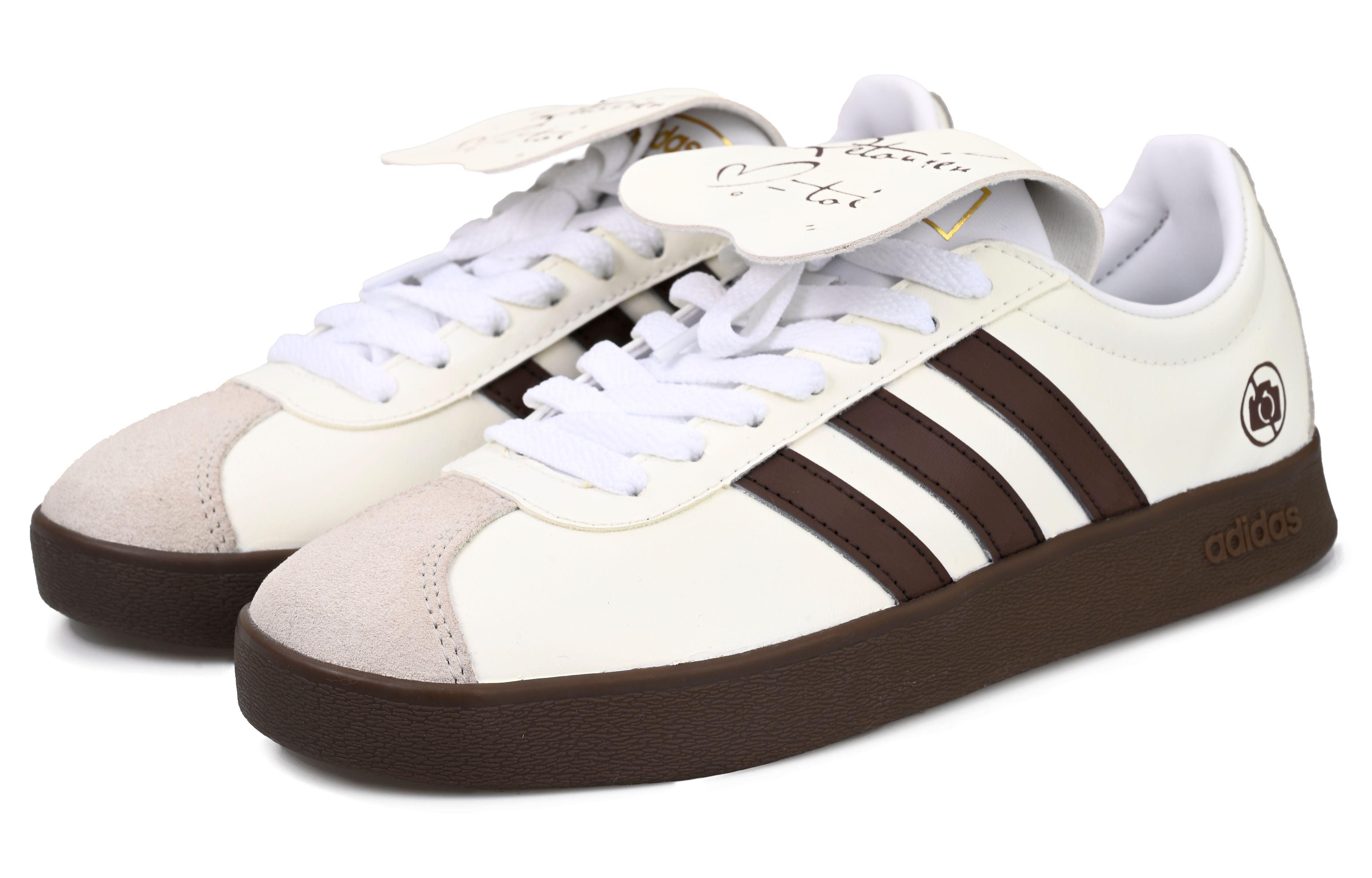 [Custom Shoes] adidas neo Vl Court 'Cream Brown' 圖 4