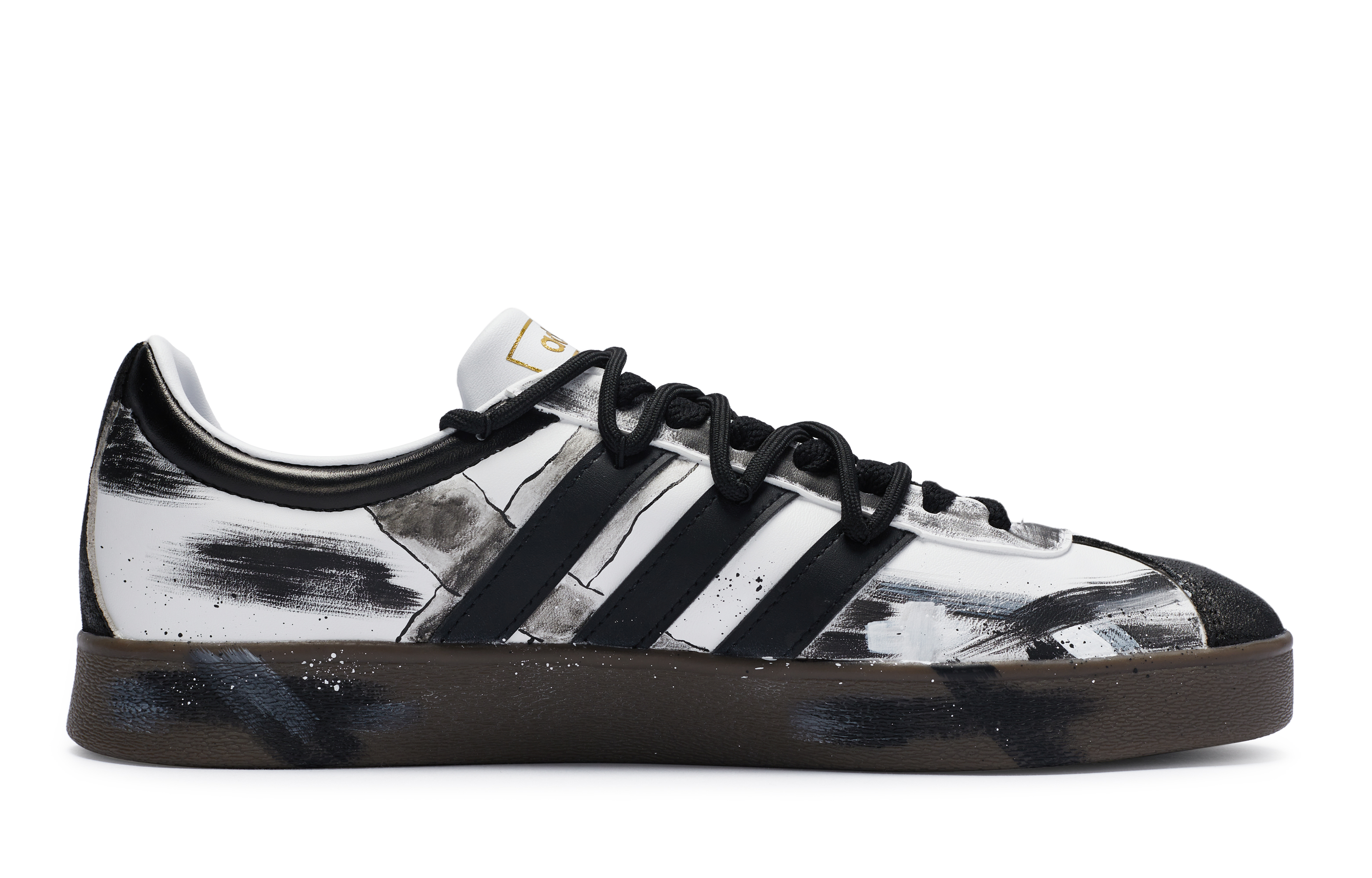 [Custom Shoes] adidas Neo VL Court 'Cross Faith Black White' 圖 3