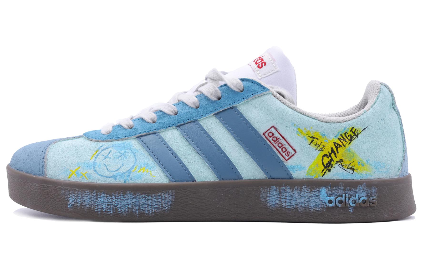 Buy [커스텀 신발] 아디다스 네오 VL 코트 '커스텀 블루 그래피티' HQ1802(Team292-男女同款碧穹)