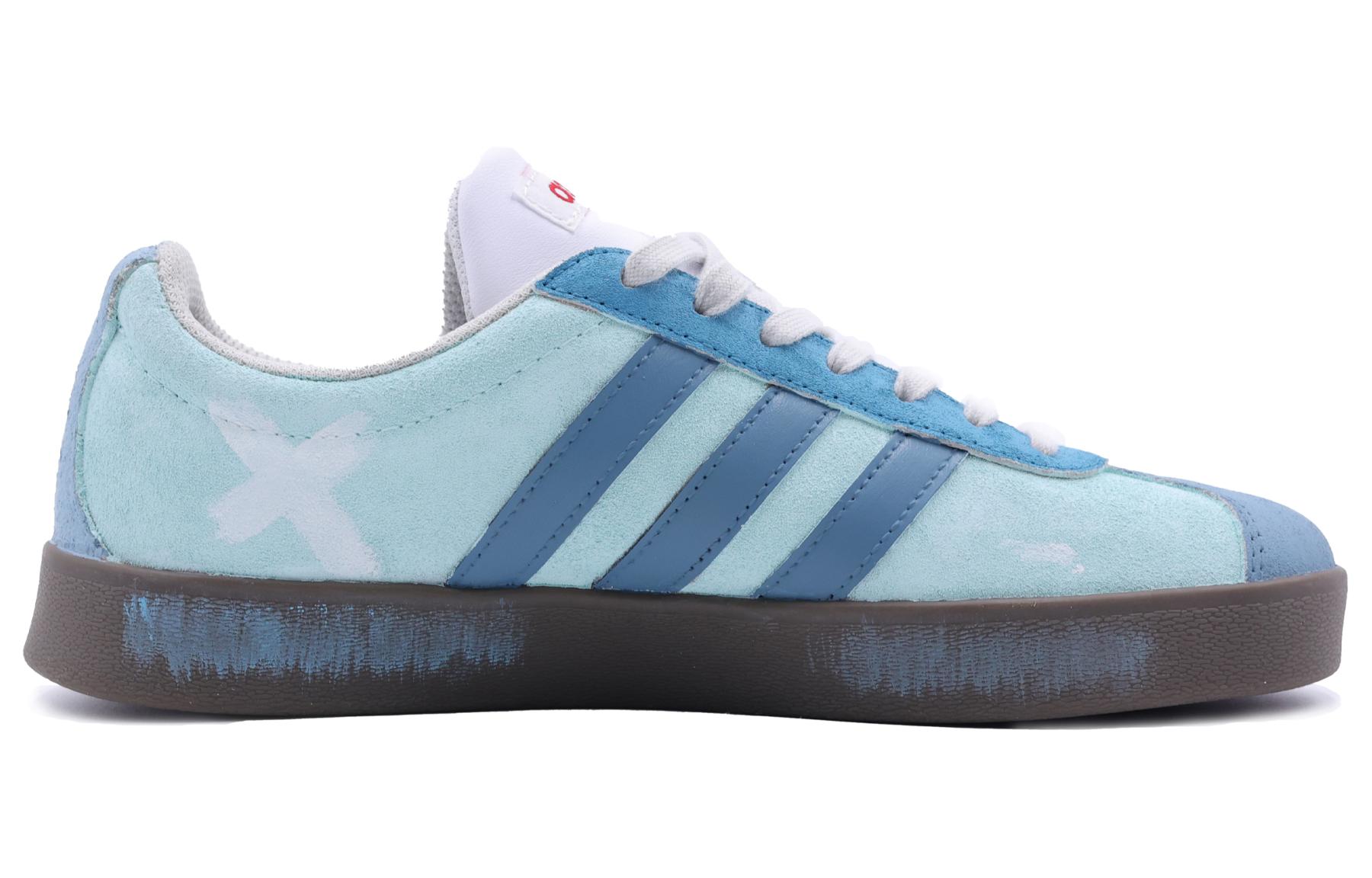 Lookbook [커스텀 신발] 아디다스 네오 VL 코트 '커스텀 블루 그래피티' HQ1802(Team292-男女同款碧穹)