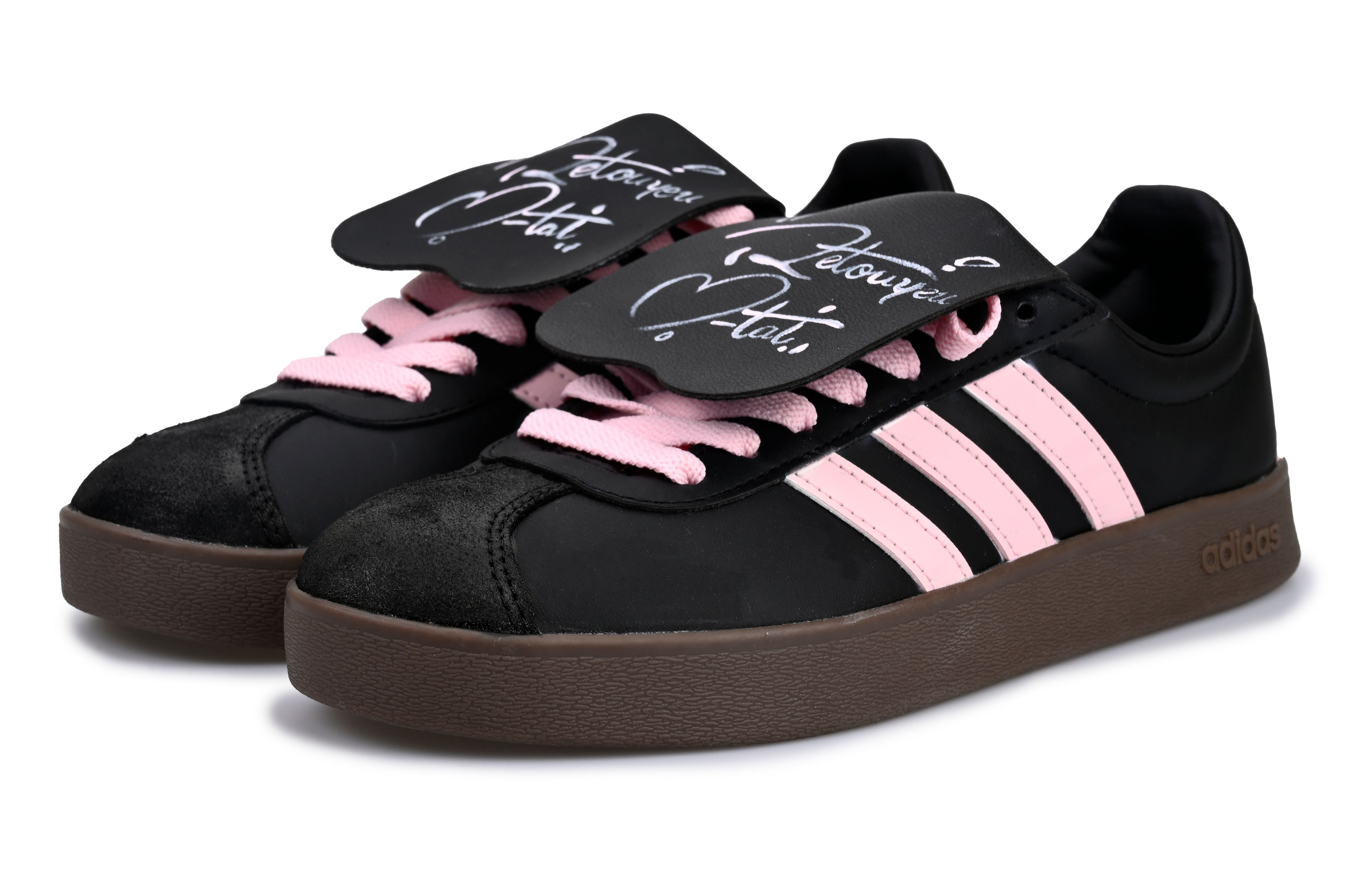 [Custom Shoes] adidas Neo VL Court 'Dark Night Rose' 圖 4